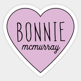 Letterkenny Bonnie McMurray Simple Heart Sticker